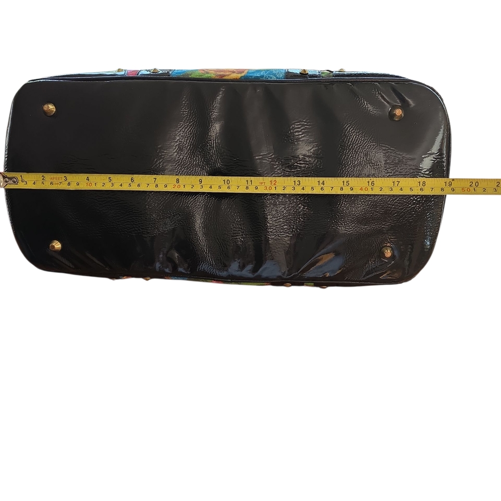Betsey Johnson Floral Blue and Black Shoulder Bag - Picture 4 of 9